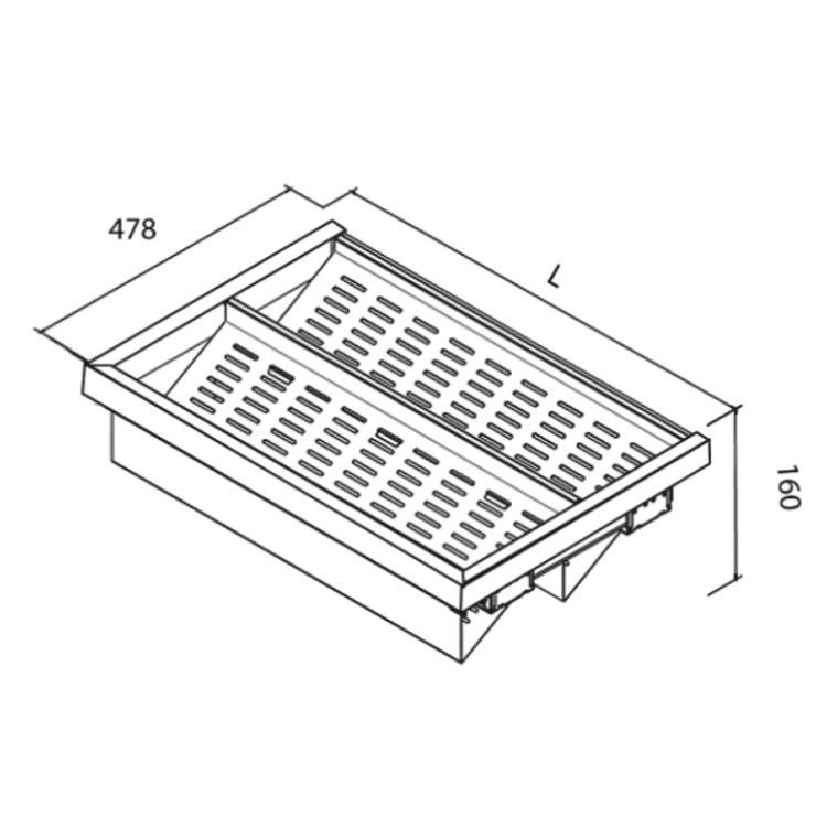 جا کفشی ریلی داخل کمد مخمل مشکی فانتونی کد J323