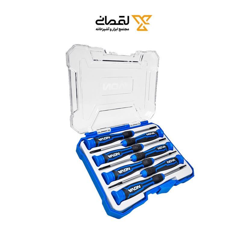 ست پیچ گوشتی ساعتی 7 عددی نووا NOVA کد 1339 1*L32