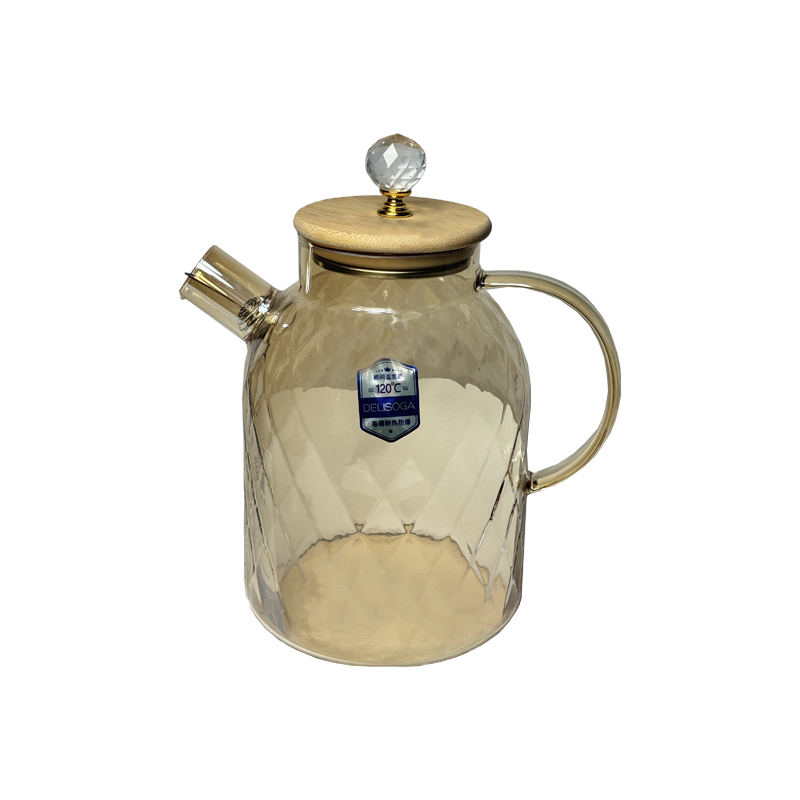 قوری طرح دار در چوبی DELI میل 1600 1*F31