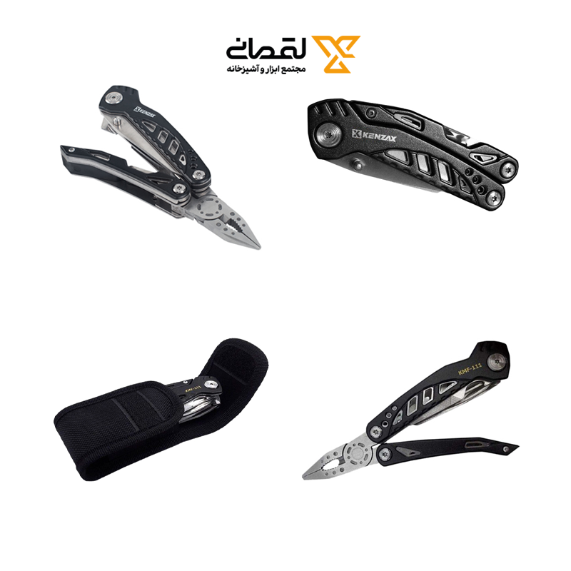 انبر دست 11 کاره دیسکاوری مدل 9041 کنزاکس KENZAX KENZAX 9041 Discovery 11-in-1 Multi Tool Pliers