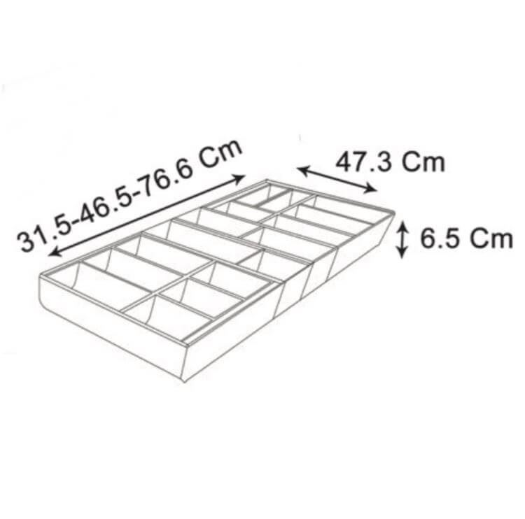 جای قاشق و چنگال استیل سایز 45 س.م فانتونی O-031