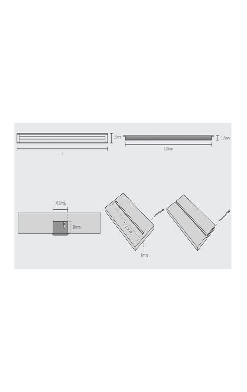 چراغ LED شیار خور  12 ولت سایز 120 فانتونی N605