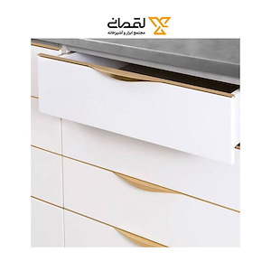 دستگیره کابینتی سه پیچ تاپ ساید سایز 60 ملونی مدل ویانا طلایی کد 7018