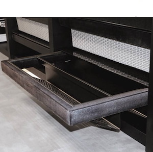 جا کفشی ریلی داخل کمد مخمل مشکی فانتونی کد J323