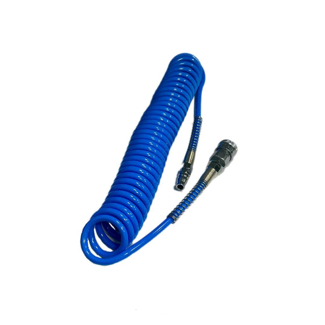 شیلنگ فنری 5 متری آبی  8 * 5 تایوانی SHPI 1*L71      بنفشه13*12
