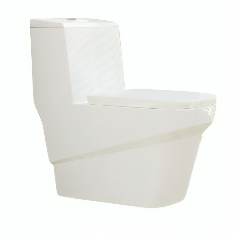 توالت فرنگی یک تکه یونیک سفید ساده درجه 2 گلسار راهرو وسط *12