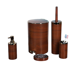 سرویس 5 پارچه طرح چوب طلایی کد 4900  کنتراست CONRTAST