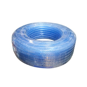شیلنگ آب نمره 2/5 ( 3/4 اینچ ) درجه 1 آبی روشن 50 متری قائم پلاستیک کاسپین