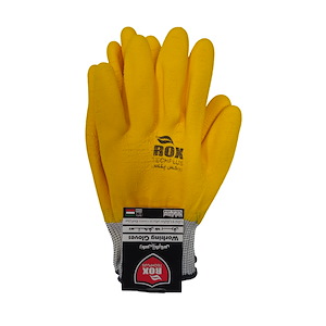 دستکش کف سیرابی زرد ROX