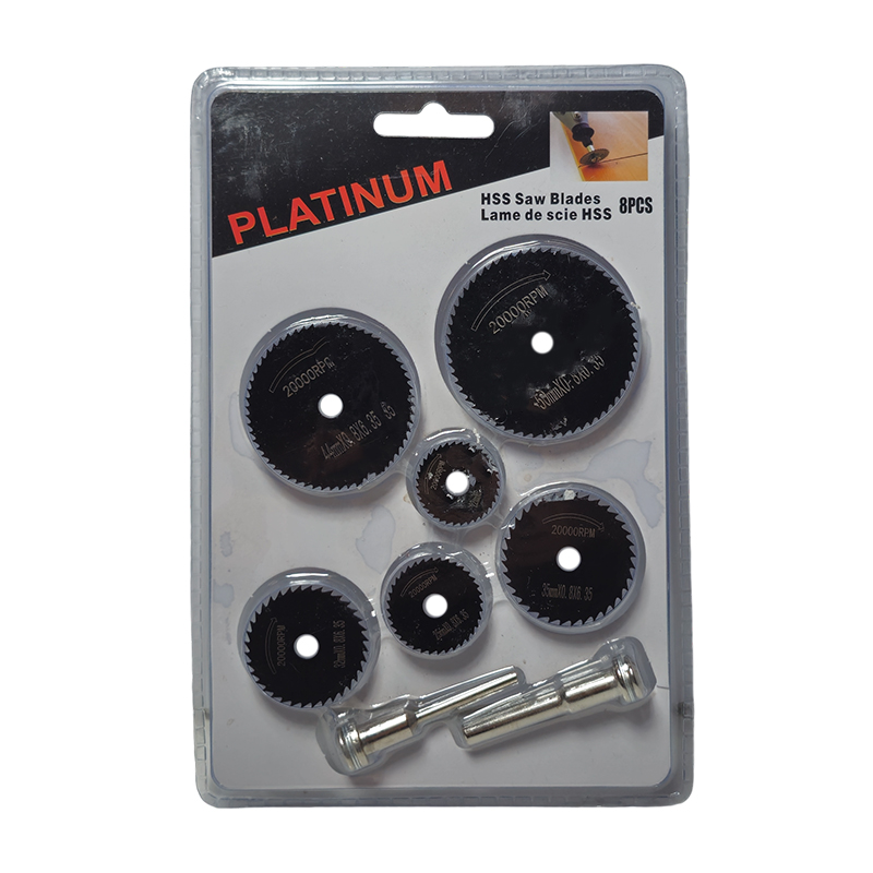 ست تیغ فرز دیسکی 8 عددی فرز مینیاتوری پلاتینیوم PLATINUM 