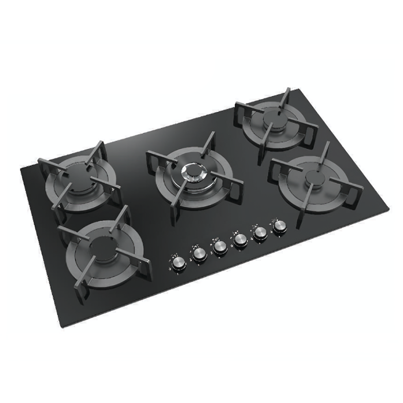 اجاق گاز 5 شعله شیشه ای کد 674 رپال REPAL 