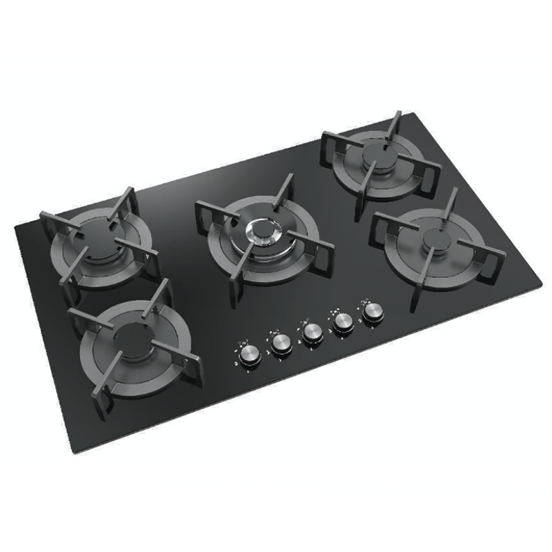 اجاق گاز 5 شعله شیشه ای کد 974 رپال REPAL 