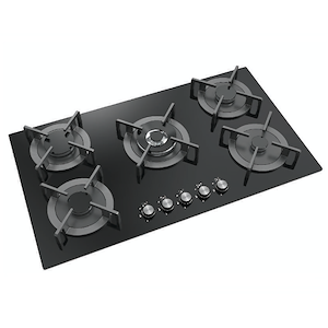 اجاق گاز 5 شعله شیشه ای کد 974 رپال REPAL