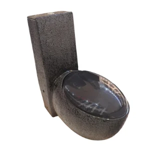 توالت فرنگی مشکی طرح دار مدل A3966-L4-DA (به سفارش اروپا) مرآس MERASSE