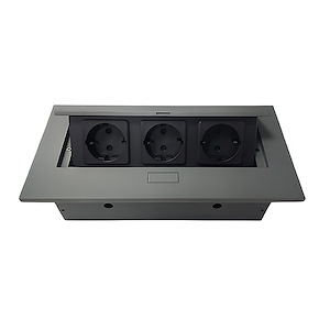 پریز برق مستطیل تو کار طوسی MILO کد 1010 1*G34