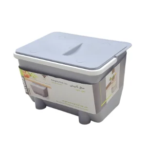 سطل زباله کابینتی طوسی مدل سایه اطلس