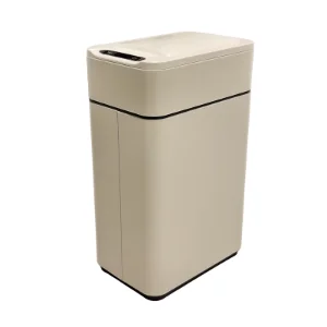 سطل زباله 9 لیتری الکترونیکی با سطل داخلی 5 لیتری کرم مدل HTD 486 پرایم PRIME 