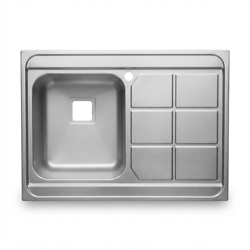 سینک ظرفشویی رو کار چپ مدل PS-1118 پرنیان PARNIAN STEEL 