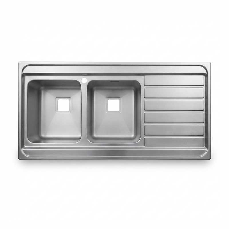 سینک ظرفشویی رو کار چپ مدل PS-1186 پرنیان PARNIAN STEEL