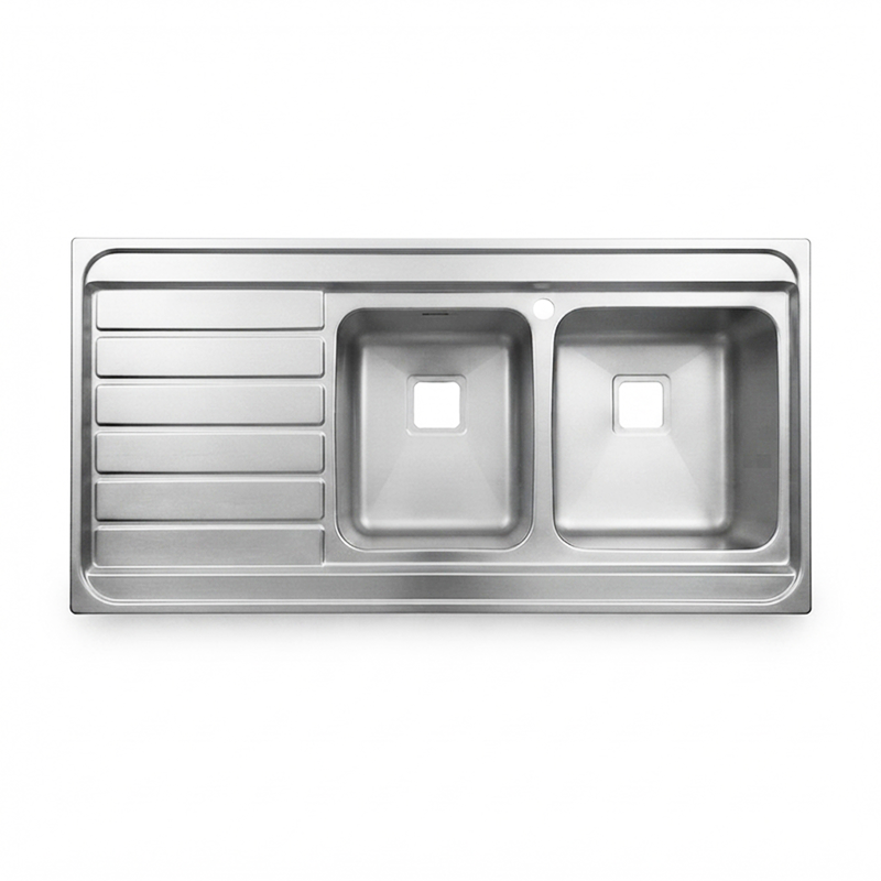 سینک ظرفشویی رو کار راست مدل PS-1186 پرنیان PARNIAN STEEL 