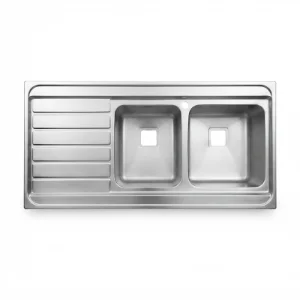 سینک ظرفشویی رو کار راست مدل PS-1186 پرنیان PARNIAN STEEL