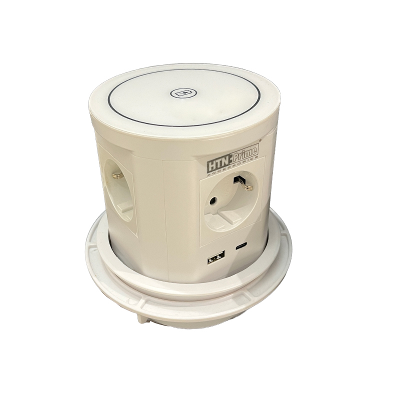 پریز با پورت USB و پورت TYPE C شارژ بی سیم مدل HPD-137 پرایم PRIME