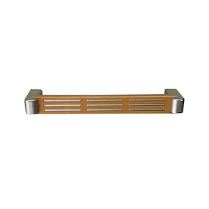 دستگیره کابینت دو پیچ پلاستیکی ساتن طرح چوب R235-160 میلوکس MILUX