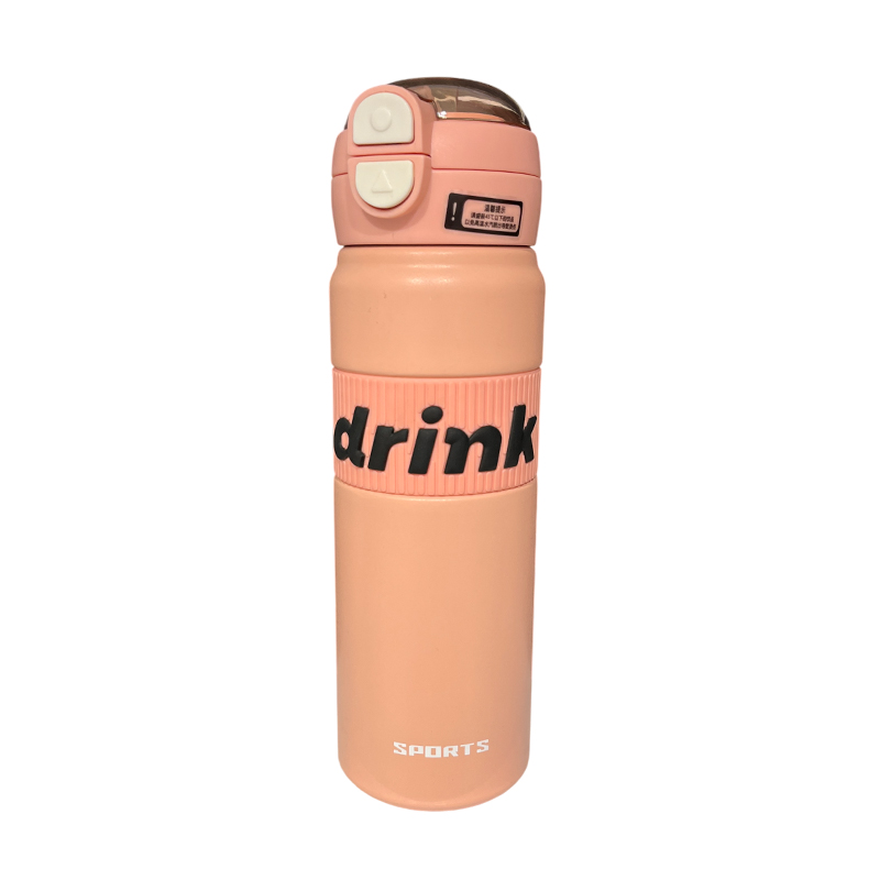 فلاسک 600 میل صورتی DRINK 
