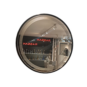 آینه ضد بخار مشکی نور آفتابی سایز 55 گلسموند GLASS MOND