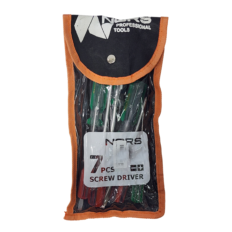 ست پیچ گوشتی سری 7 عددی دسته کریستال نورس NORS L43*1