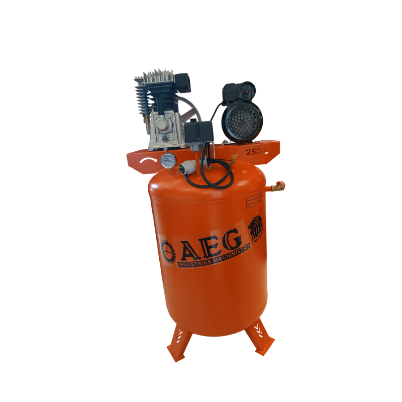 کمپرسور هوا چرخدار 150 لیتری 1/5 اسب ایستاده AEG 