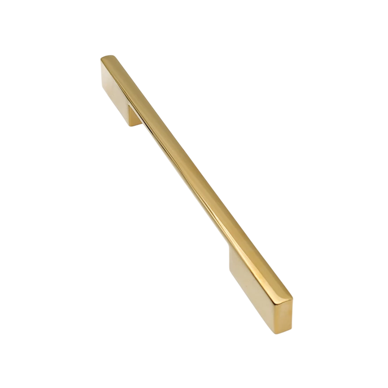 دستگیره کابینتی دو پیچ طلایی براق سایز160-192 کد 32 برونتیل BRONTEEL 
