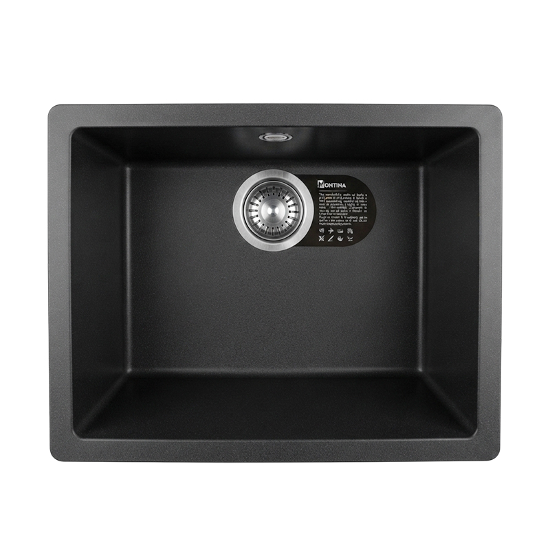 سینک ظرفشویی گرانیتی تک لگن بدون سینی EDMONDO 43*55  ONYX  مدل MPN100101 مونتینا MONTINA 
