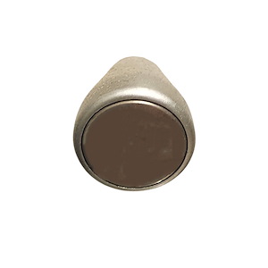 دستگیره کابینتی تک پیچ پلاستیکی ساتن کروم کد B41 بهسازان BEHSAZAN