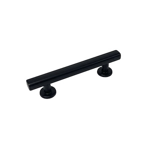دستگیره کابینتی دو پیچ مدل پیلار سایز 64 مشکی مدل استار STAR