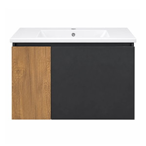 کابینت مدل کانتو CANTO مشکی مات طرح چوب سام سنگان SAMSANGAN