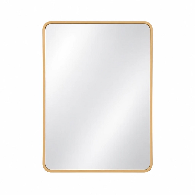 آینه ساده قاب کرم مستطیل عمودی سایز 66*55 (VM) گلسموند GLASS MOND مریم6*12