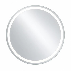 آینه آرایشی دایره نور پشت مهتابی خطی سایز 55 گلسموند GLASS MOND