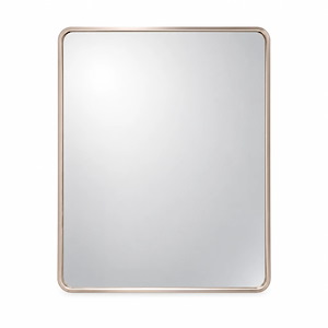 آینه ساده قاب نقره ای مستطیل عمودی 70*60 گلسموند GLASS MOND