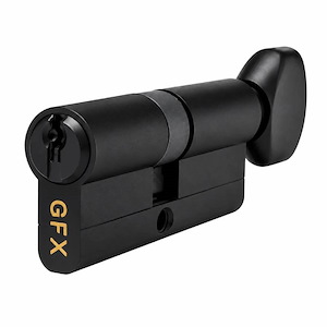 سیلندر قفل 7 س.م کنار آپارتمانی کلید دو شیار مشکی گوفیکس G.F.X