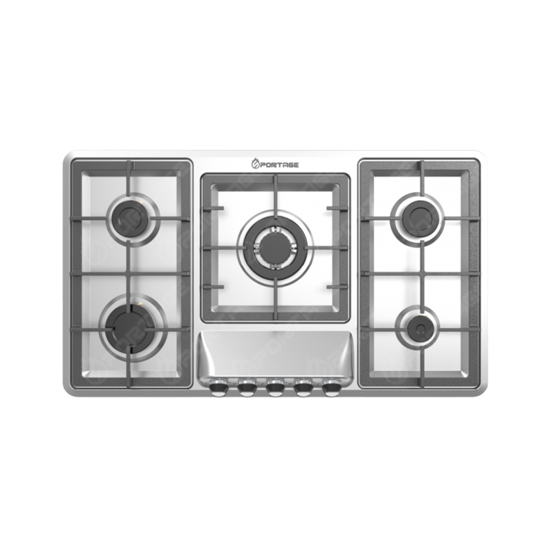 اجاق گاز 5 شعله شیشه ای مشکی مدل G504 اسپرتج SPORTAGE