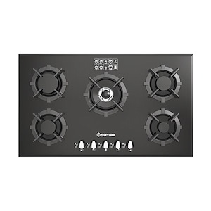 اجاق گاز 5 شعله شیشه ای مشکی مدل G543 اسپرتج SPORTAGE