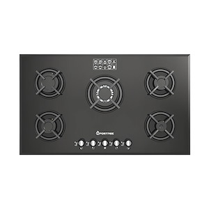 اجاق گاز 5 شعله شیشه ای مشکی مدل G507 اسپرتج SPORTAGE