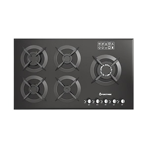 اجاق گاز 5 شعله شیشه ای مشکی مدل G529 اسپرتج SPORTAGE