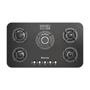 اجاق گاز 5 شعله شیشه ای مشکی مدل G5534 اسپرتج SPORTAGE