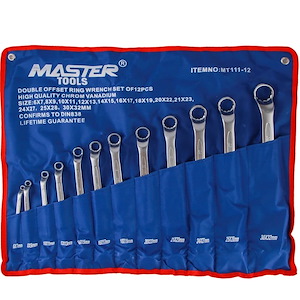ست آچار دو سر رینگی 12 عددی مستر MASTER مدل MT111-12