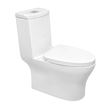 تصویر  توالت فرنگی مدل سانتا سفید ساده درجه سه مروارید