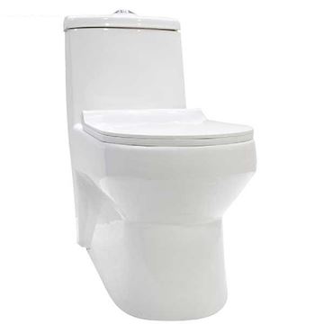 تصویر توالت فرنگی یک تکه وینر سفید ساده درجه 1 گلسار