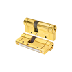 تصویر  سیلندر قفل لوکس 7 سانت (کنار) کد 2755LX طلایی اچ تی ان پرایم (کلید ویژه ضد دریل )
