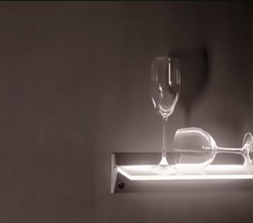 تصویر شلف شیشه ای نوری سری 11 با نور سرد فانتونی FANTONI